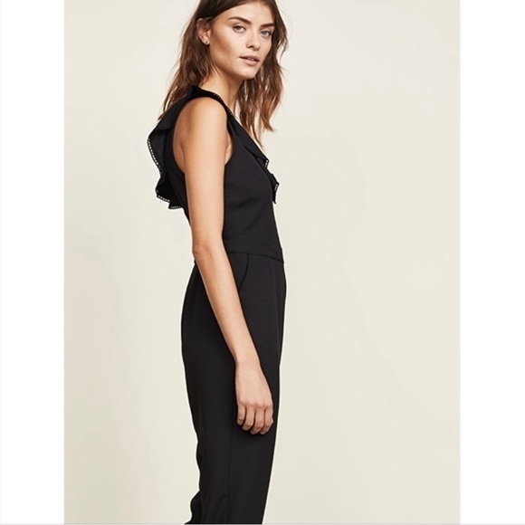 Cupcakes & Cashmere | NWT Black Lima Ruffles Jumpsuit Sz.4 - Picture 5 of 13